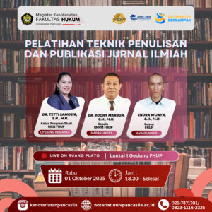 Pelatihan Teknis Penulisan dan Publikasi Karya Ilmiah